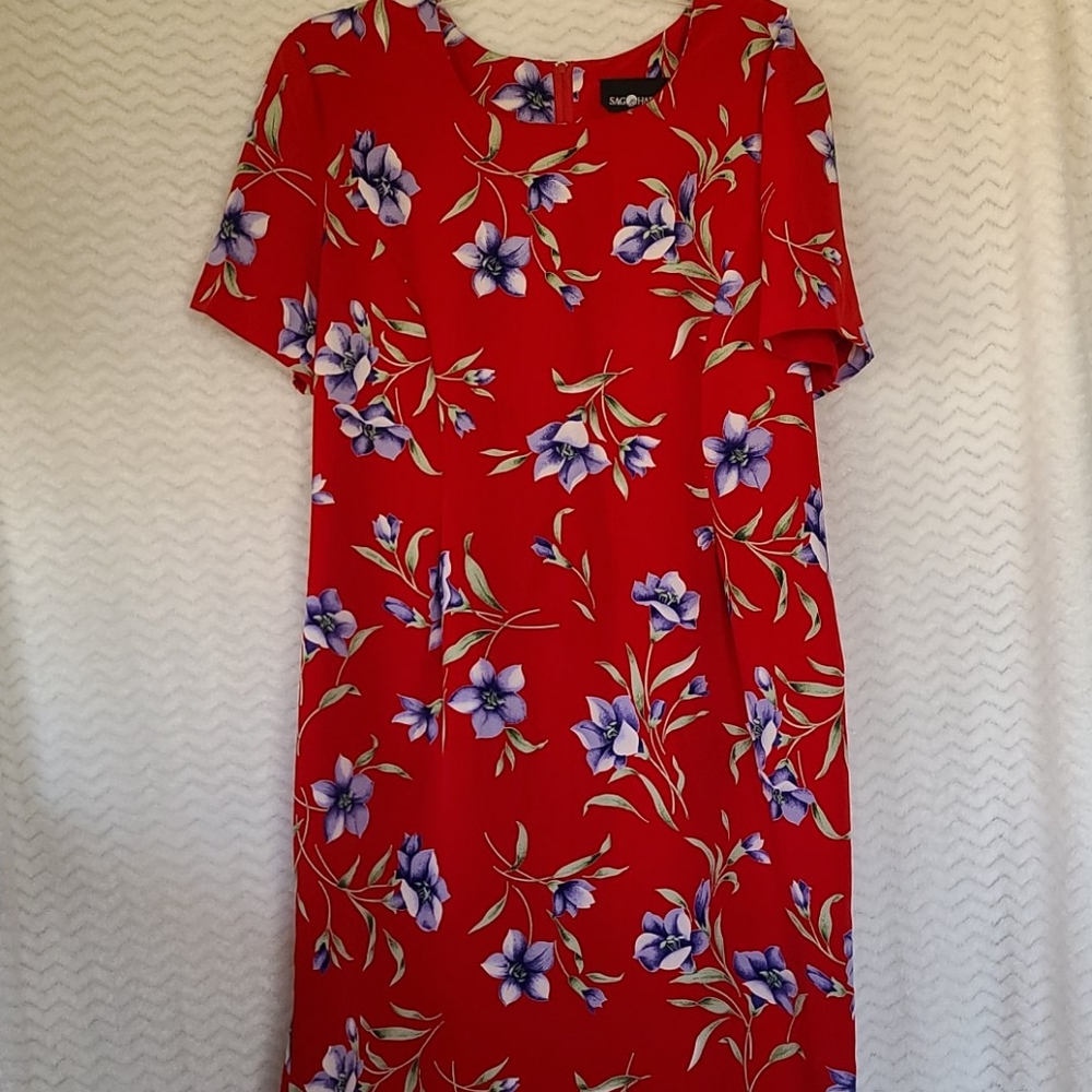 Sag Harbor short sleeve floral dress